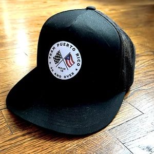 2018 Motocross of Nations, Team Puerto Rico Baseball Cap. Adjustable size.